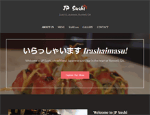 Tablet Screenshot of jpsushi.com